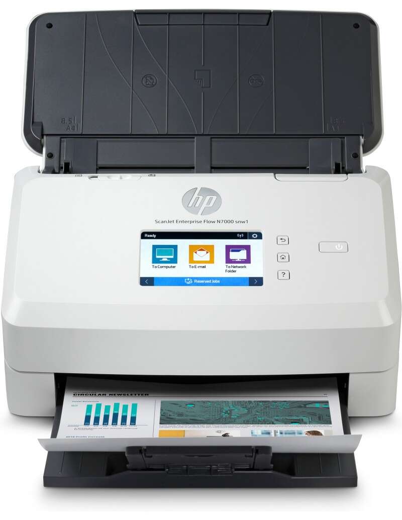 hp scanjet enterprise flow 7000 snw1 escaner documental wifi hasta 75ppm alimentador automatico doble cara