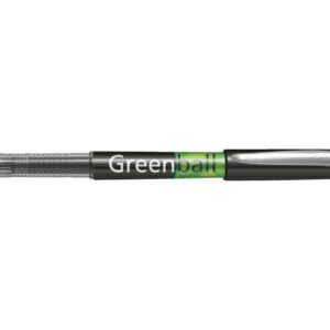 pilot boligrafo de tinta liquida greenball recargable fabricado con plastico reciclado punta media 0.7mm trazo 0.35mm color negro