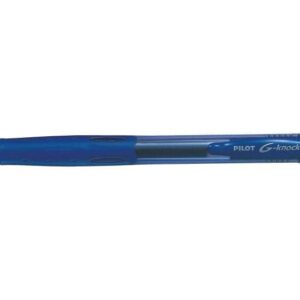 pilot boligrafo de gel g knock recargable fabricado con plastico reciclado punta de bola 0.7mm trazo 0.32mm color azul