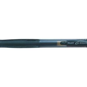pilot boligrafo de gel g knock recargable fabricado con plastico reciclado punta de bola 0.7mm trazo 0.32mm color negro