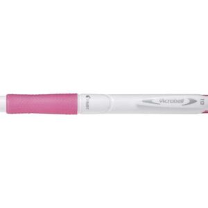 pilot boligrafo de bola retractil acroball purewhite recargable fabricado con plastico reciclado punta redonda 1mm trazo 0.28mm grip ergonomico color rosa