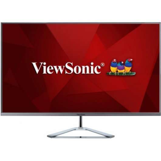 viewsonic monitor led 32" ips full hd 1080p 75 hz respuesta 4ms angulo de vision 178º altavoces 4w 16:9 hdmi, dp, vga vesa 100x100 mm color negro/plata
