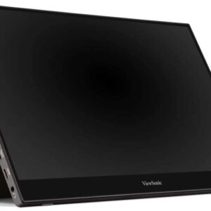 viewsonic monitor tactil led 15.6" ips full hd 1080p 10 puntos de contacto respuesta 6.5ms altavoces 1.6w angulo de vision 178º usb c, mini hdmi modo eco color negro