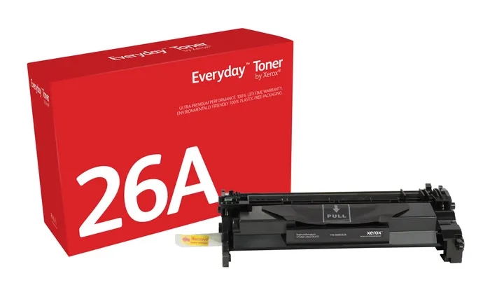 xerox everyday hp cf226a negro cartucho de toner generico reemplaza 26a