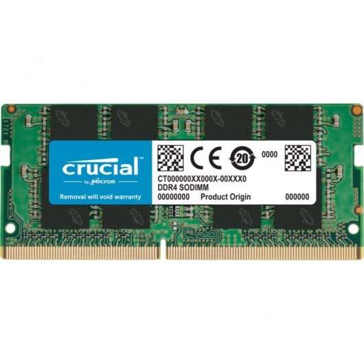 crucial memoria ram ddr4 8gb 3200mhz pc4 25600 cl22 sodimm