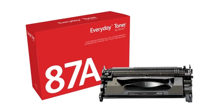 xerox everyday hp cf287a negro cartucho de toner generico reemplaza 87a