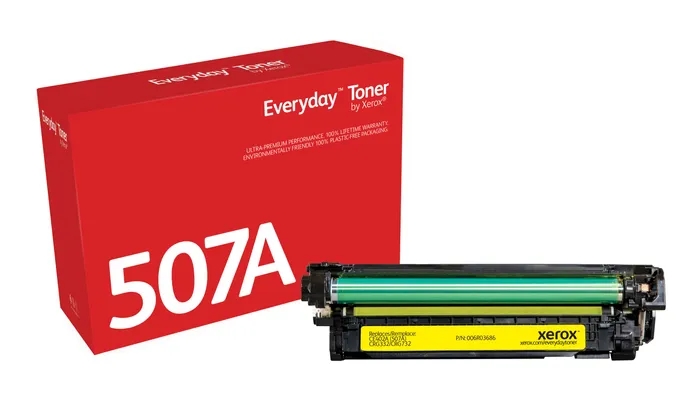 xerox everyday hp ce402a amarillo cartucho de toner generico reemplaza 507a