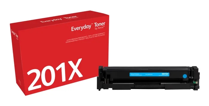 xerox everyday hp cf401x cyan cartucho de toner generico reemplaza 201x
