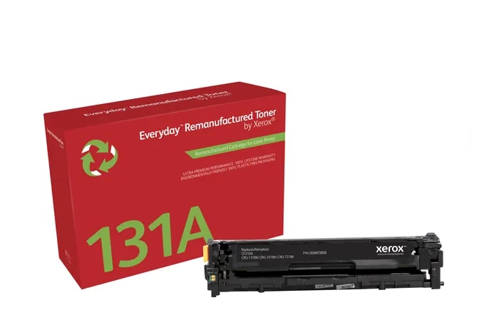 xerox everyday hp cf210a negro cartucho de toner remanufacturado reemplaza 131a