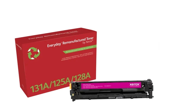 xerox everyday hp cb543a/ce323a/cf213a magenta cartucho de toner remanufacturado reemplaza 125a/128a/131a