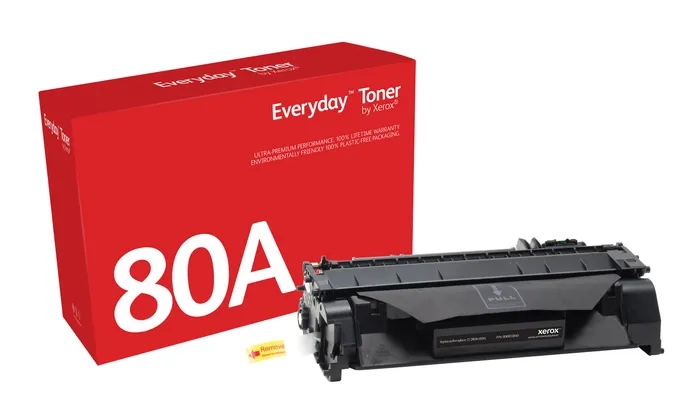 xerox everyday hp cf280a negro cartucho de toner generico reemplaza 80a