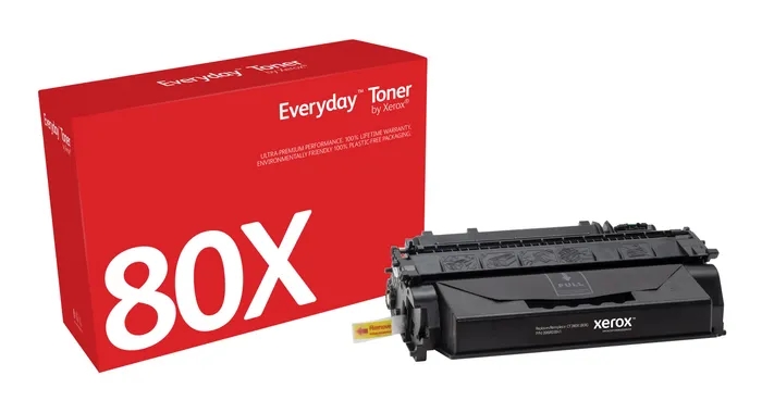 xerox everyday hp cf280x negro cartucho de toner generico reemplaza 80x