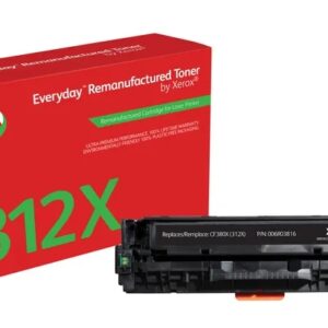 xerox everyday hp cf380x negro cartucho de toner remanufacturado reemplaza 312x