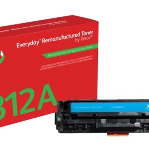xerox everyday hp cf381a cyan cartucho de toner remanufacturado reemplaza 312a