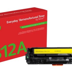 xerox everyday hp cf382a amarillo cartucho de toner remanufacturado reemplaza 312a