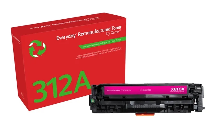 xerox everyday hp cf383a magenta cartucho de toner remanufacturado reemplaza 312a