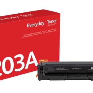 xerox everyday hp cf540a negro cartucho de toner generico reemplaza 203a