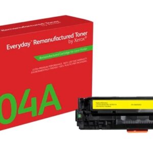 xerox everyday hp cc532a amarillo cartucho de toner remanufacturado reemplaza 304a