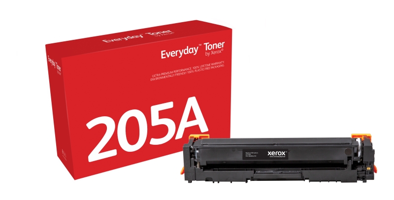 xerox everyday hp cf530a negro cartucho de toner generico reemplaza 205a