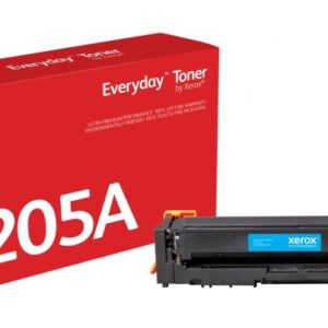 xerox everyday hp cf531a cyan cartucho de toner generico reemplaza 205a