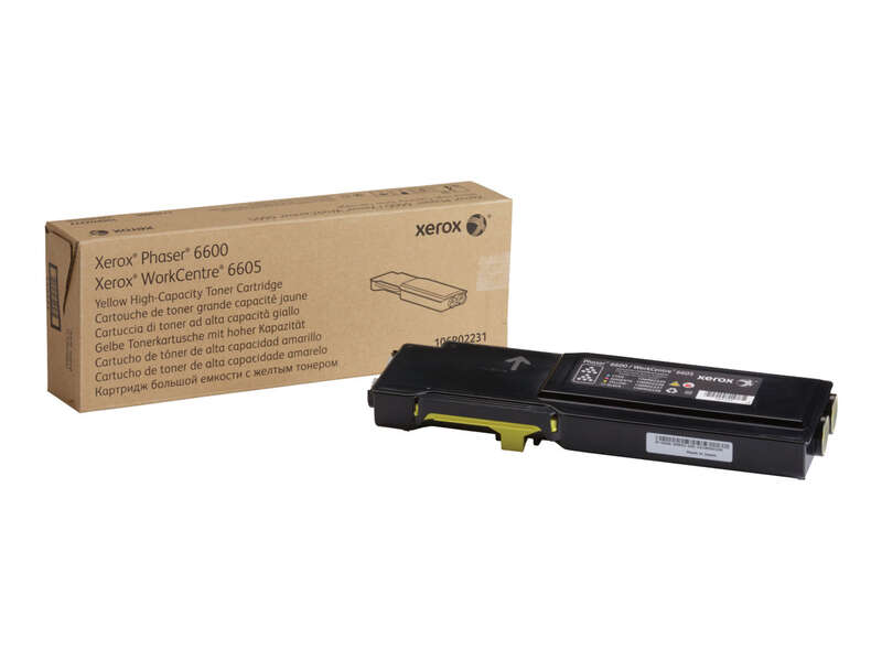xerox phaser 6600/workcentre 6605 amarillo cartucho de toner original 106r02231