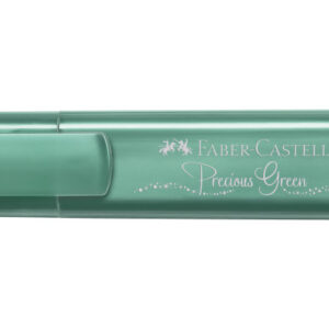 faber castell textliner 46 metallic marcador fluorescente punta biselada trazo entre 1mm y 5mm tinta con base de agua color verde metalico