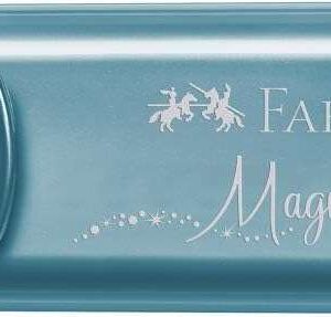 faber castell textliner 46 metallic marcador fluorescente punta biselada trazo entre 1mm y 5mm tinta con base de agua color azul metalico