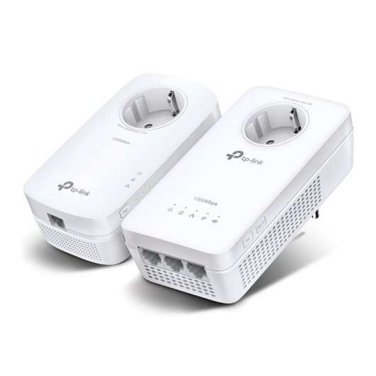tp link kit powerline wifi ac1200 enchufe incorporado 3 puertos gigabit ethernet doble banda hasta 867mbps