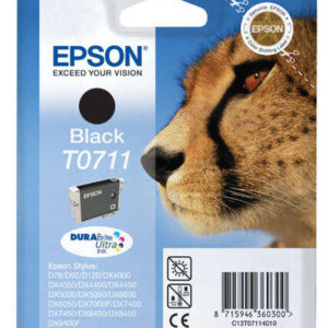 epson t0711 negro cartucho de tinta original c13t07114012