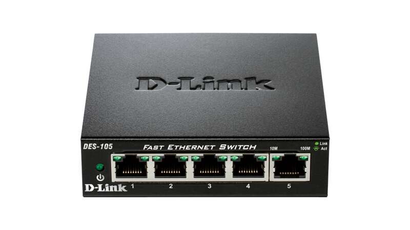 d link switch 5 puertos fast ethernet gigabit 10/100 mbps