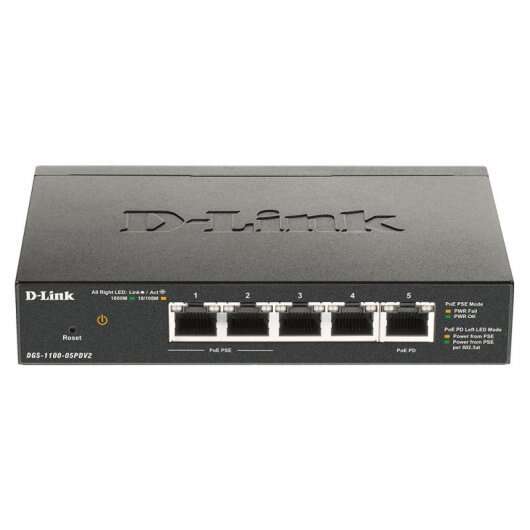 d link switch smart 5 puertos gigabit 10/100/1000 mbps poe