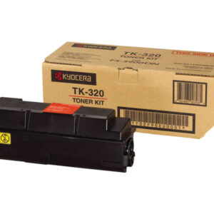 kyocera tk320 negro cartucho de toner original 1t02f90euc