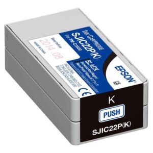 epson sjic22p negro cartucho de tinta original c33s020601/sjic22p(k)