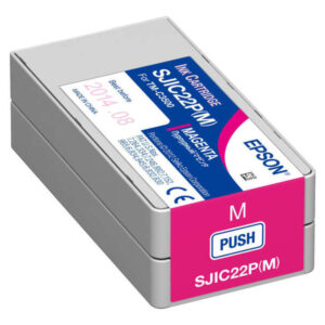 epson sjic22p magenta cartucho de tinta original c33s020603/sjic22p(m)