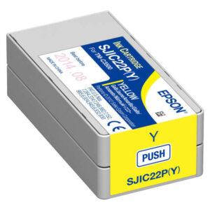 epson sjic22p amarillo cartucho de tinta original c33s020604/sjic22p(y)