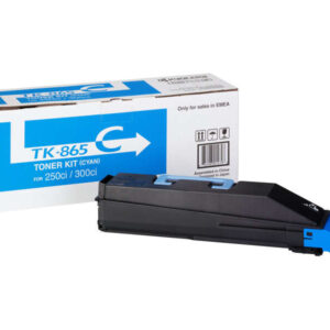 kyocera tk865 cyan cartucho de toner original 1t02jzceu0/tk865c
