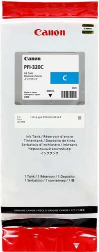 canon pfi320 cyan cartucho de tinta original 2891c001