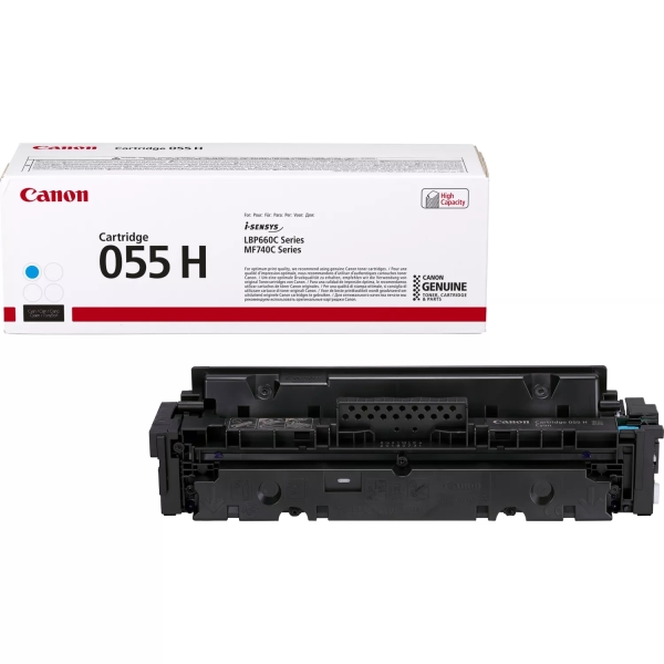 canon 055h cyan cartucho de toner original 3019c002