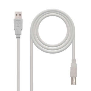 nanocable cable de impresora usb a 2.0 macho a usb b macho 1.80m