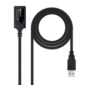 nanocable cable prolongador con amplificador usb a 2.0 macho a usb a hembra 5m