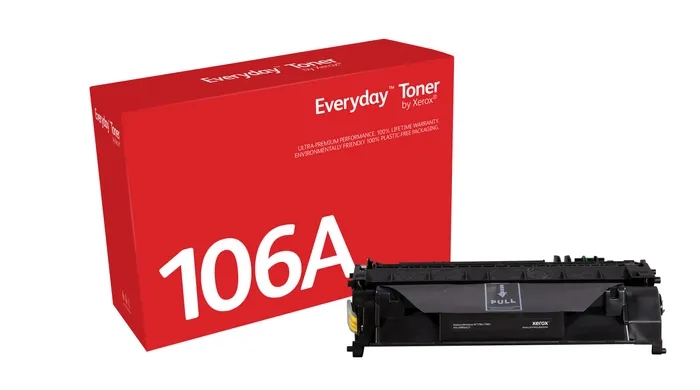 xerox everyday hp w1106a negro cartucho de toner generico reemplaza 106a
