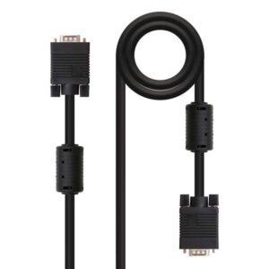 nanocable cable svga con ferrita hdb15 macho a hdb15 macho 15m color negro