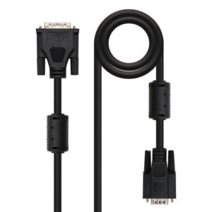 nanocable cable dvi 18+5 macho a svga hdb15 macho 5m color negro