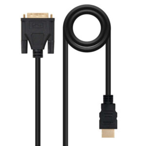 nanocable cable dvi 18+5 macho a hdmi macho 3m color negro