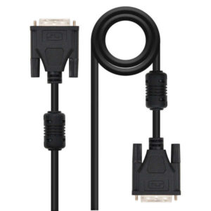 nanocable cable dvi dual link 24+1 macho a dvi 24+1 macho 1.80m color negro