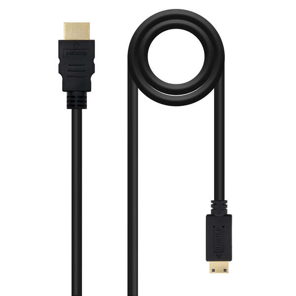 nanocable cable hdmi v1.3 macho a mini hdmi macho 1.80m color negro