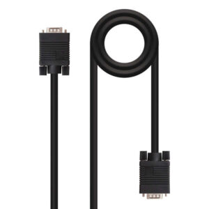 nanocable cable svga hdb15 macho a hdb15 macho 1.80m color negro