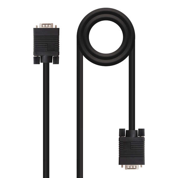 nanocable cable svga hdb15 macho a hdb15 macho 1.80m color negro