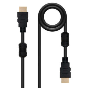 nanocable cable hdmi v1.4 con ferrita macho a hdmi v1.4 con ferrita macho 1.80m alta velocidad color negro