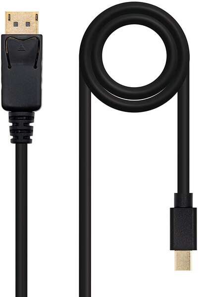 nanocable cable mini dp macho a displayport macho 2m color negro
